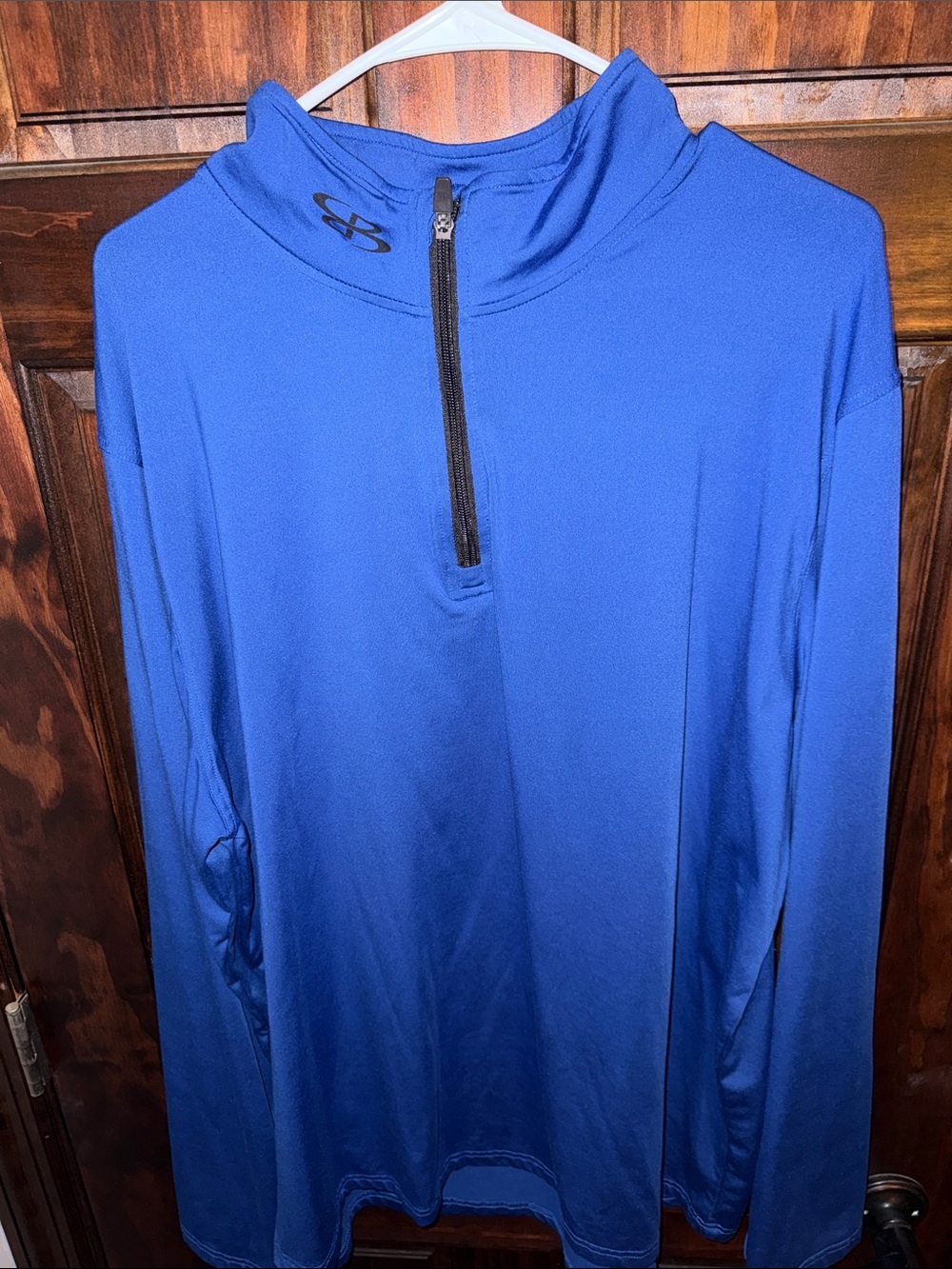 Men's Blue Lightweight Quarter-Zip Shirt Jacket